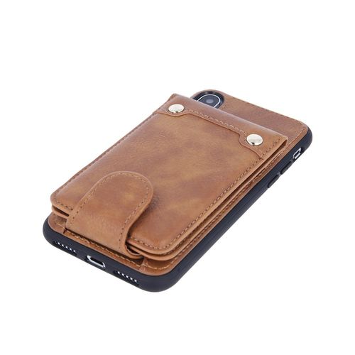 Nakładka Pocket case do iPhone 7 / iPhone 8 Plus brązowa na Arena.pl