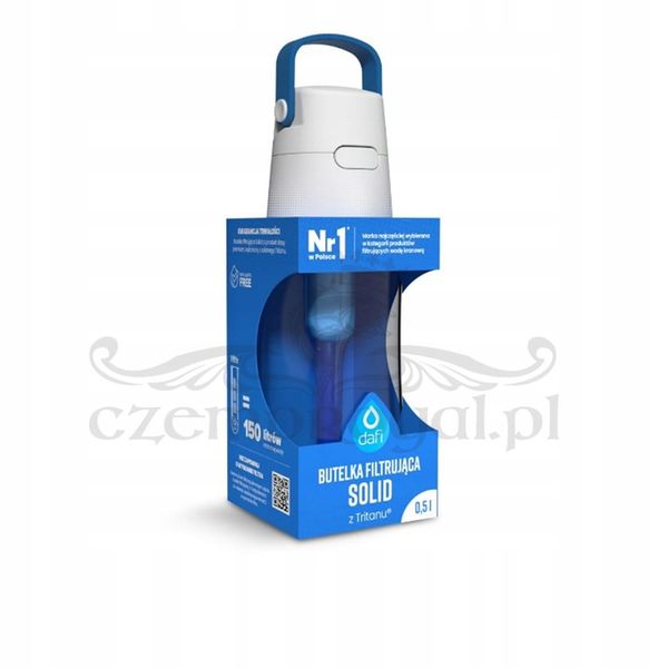 Butelka bidon Dafi Solid 0,5l blue shaker zdjęcie 1
