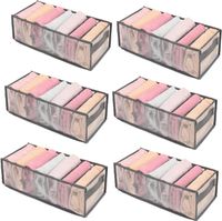 Anwaiju Organizer na Ubrania Do Szafy Szary  6 szt 17x36x12cm