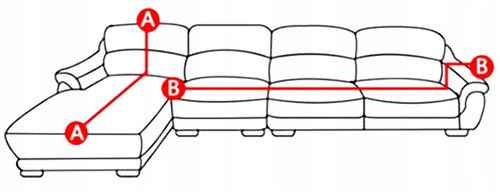 Pokrowiec Na Narożnik W Kształcie Litery ""L"" Beż Cappuccino Welur na Arena.pl