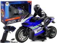 2X Motor Sportowy Ścigacz Sterowany Niebieski