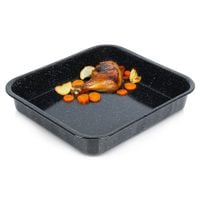 Duża Brytfanna Emaliowana Brytfanka Blacha do Pieczenia Piekarnika 8L