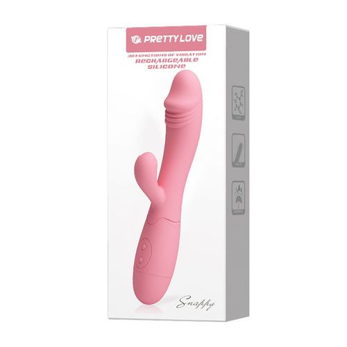 Wibrator Ze Stymulatorem Łechtaczki Pretty Love Snappy Pink Usb na Arena.pl