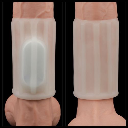 vibrating ridge knights ring (white) na Arena.pl
