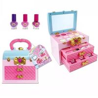 LT241 DUŻY ZESTAW DO MAKIJAŻU SZKATUŁKA CIENIE LAKIERY