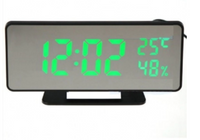 M2 VST-888 / Zegar elektroniczny biurkowy lustro z podświetleniem LED Czarny