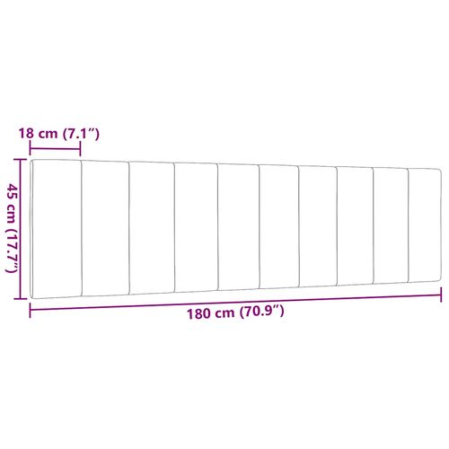 Poduszka na wezgłowie, kolor taupe, 180 cm, tkanina na Arena.pl