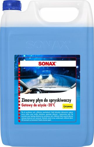 SONAX ZIMOWY PŁYN DO SPRYSKIWACZY - CYTRYNOWY -20°C 4x 4L 16L na Arena.pl