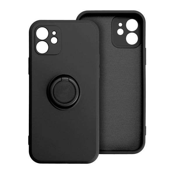 Futerał SILICONE RING do IPHONE 16 Plus czarny zdjęcie 1