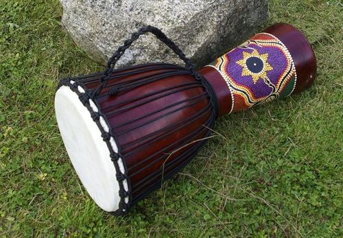 Bęben djembe - etniczny instrument z Afryki 70 cm na Arena.pl