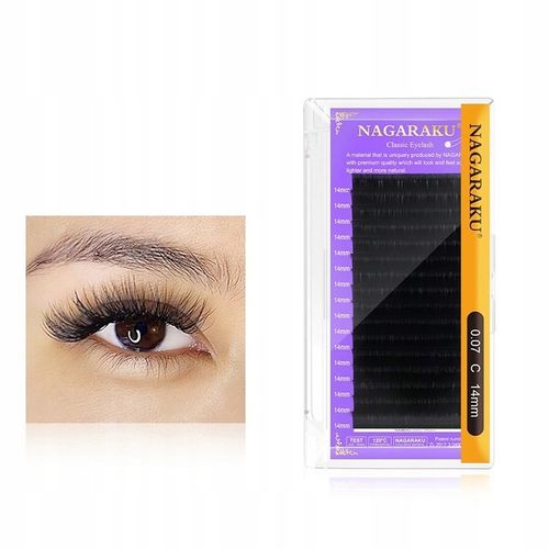 Rzęsy NAGARAKU Nowa Generacja Premium Mink C 0,07 9mm 16 pasków na Arena.pl