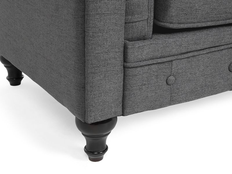 Fotel szary CHESTERFIELD zdjęcie 9