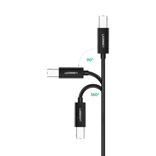 kabel ugreen us241 usb-c 2.0 - usb-b 1 m - czarny na Arena.pl