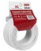 Kabel Koncentryczny RG6 25m Antenowy Satelitarny DVB-T SAT Maclean MCTV-574