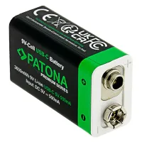 PATONA Premium 2x Baterie 6F22 9V z USB-C