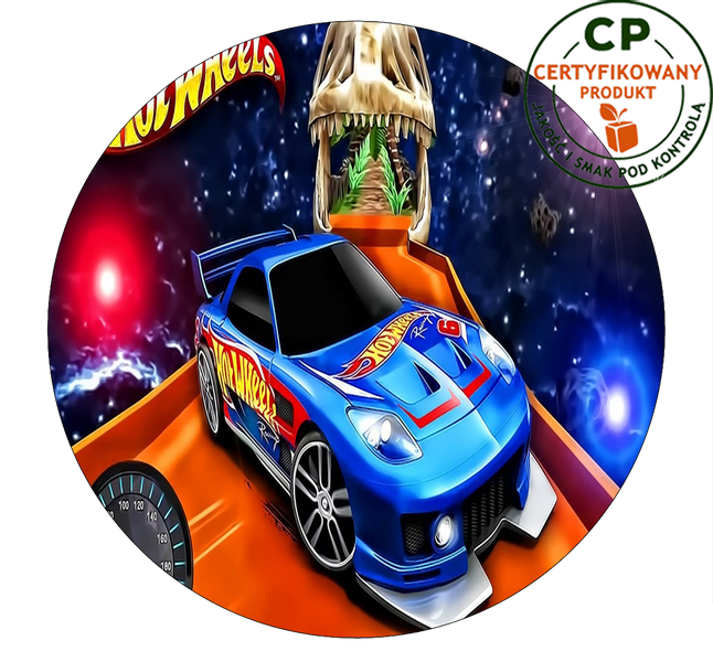 Opłatek na tort Hot Wheels zdjęcie 1