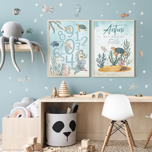 Plakat Metryczka Bajkowa Kraina P459- rozmiar plakatu A3 (29,7 cm x 42 cm) na Arena.pl