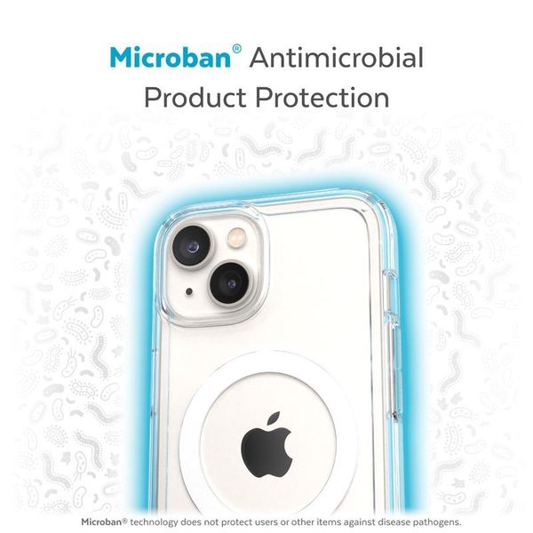 Speck Gemshell + MagSafe - Etui do iPhone 14 Plus z połowką MICROBAN (Clear) zdjęcie 2