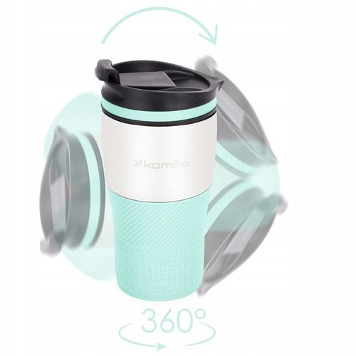 KUBEK TERMICZNY stalowy TERMOS do kawy herbaty szczelny KAMILLE 320ml na Arena.pl