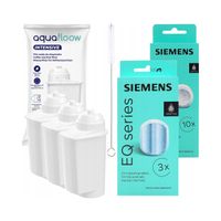 Zestaw czyszczący do ekspresów Siemens EQ3 EQ6 EQ9 tabletki + filtry