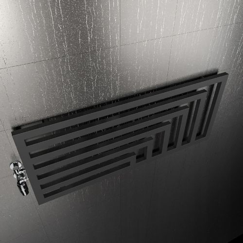 POZIOMY GRZEJNIK LAOS 52x160 CZARNY MAT na Arena.pl