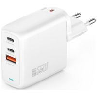 ŁADOWARKA SIECIOWA KOSTKA ŁADUJĄCA 4SMARTS FLEX 65W 2XUSB-C + 1XUSB-A BIAŁA
