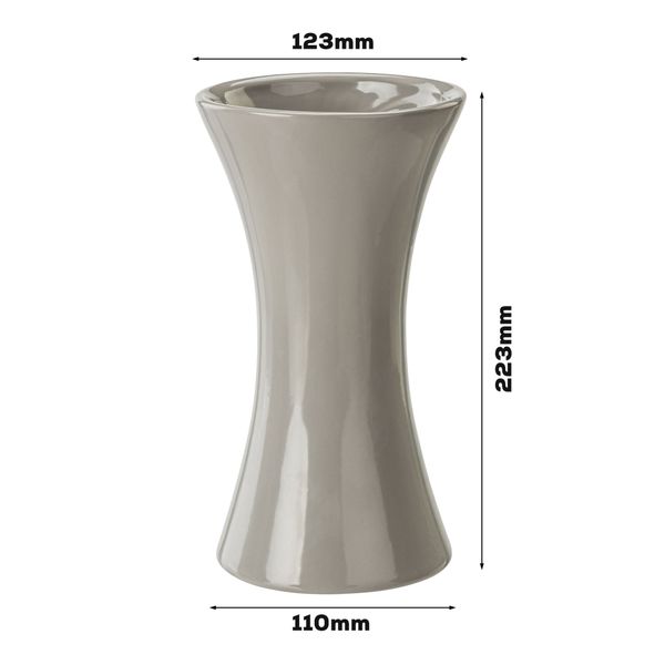 Wazon Ceramiczny Klepsydra  Szary flakon zdjęcie 2