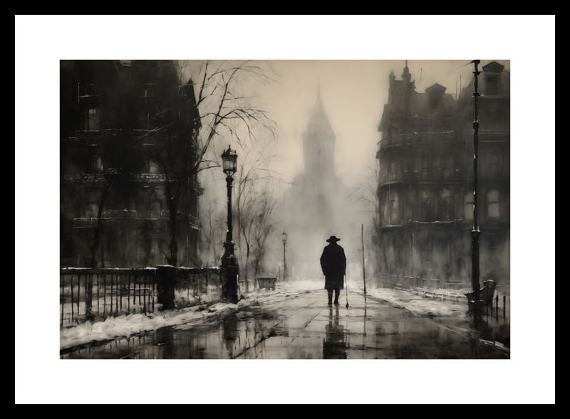 Plakat 30x20cm Mgła nad Londynem zdjęcie 3