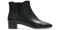 Clarks Botki damskie - Orabella Ruby skórzane - rozmiar 36 - czarne, skóra
