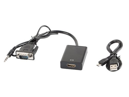 LANBERG Adapter VGA(M) + Audio -> HDMI(Ż) na Arena.pl