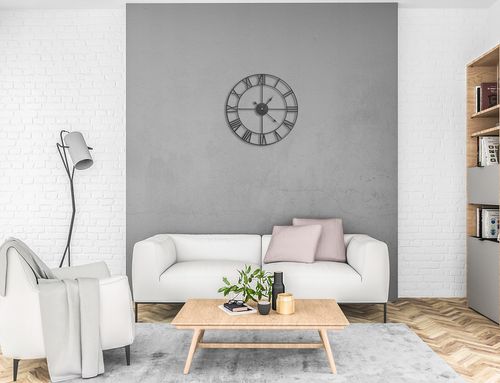 Zegar Ścienny Retro Loft Rzymski 3D Vintage Duży na Arena.pl
