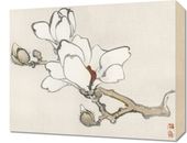 Obraz 50x40cm Magnolia, Kōno Bairei Japoński Vintage do Salonu