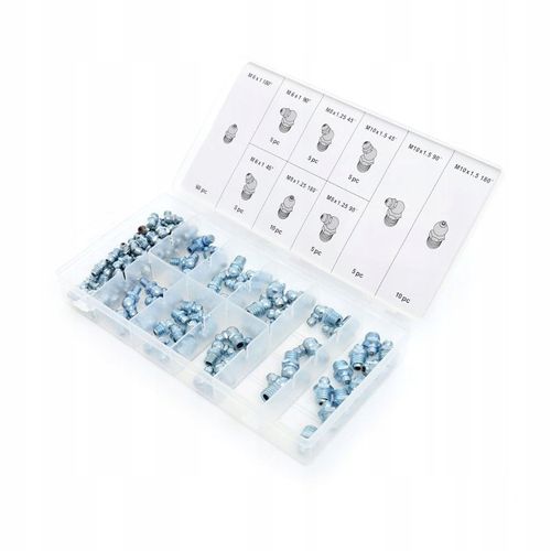 ZESTAW KALAMITEK SMAROWNICZEK M6 M8 M10 110szt MIX ZŁĄCZKI DO SMAROWANIA na Arena.pl