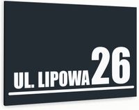 Tabliczka Tablica ADRESOWA ANTRACYT DIBOND 30x20 numer domu ul. różne wzory