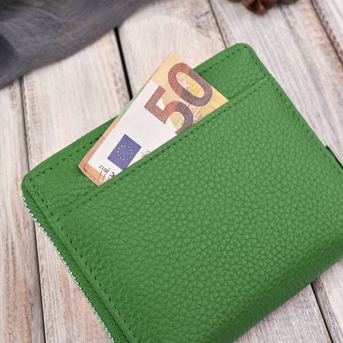 portfel damski skórzany na suwak zielony rfid paolo peruzzi t-139-gb na Arena.pl