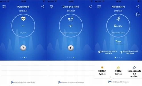 SMARTBAND SMARTWATCH PULSOMETR KROKOMIERZ ZEGAREK na Arena.pl
