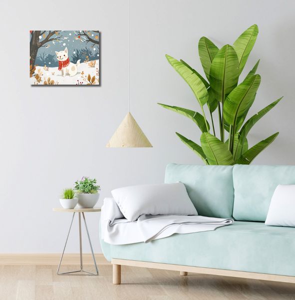 Obraz 40x30cm Śnieżny Kompan zdjęcie 2
