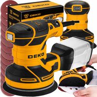 SZLIFIERKA OSCYLACYJNA MIMOŚRODOWA ELEKTRYCZNA 125MM 16x KRĄŻKI