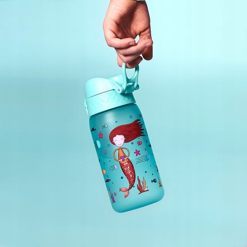 Mały bidon na wodę z syrenkami butelka z ustnikiem i pokrywą ION8 0,35 l na Arena.pl