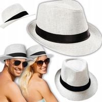 KAPELUSZ DAMSKI MĘSKI BUCKET HAT LETNI PLAŻOWY LEKKI SŁOMKOWY NA LATO WZORY