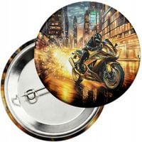 Przypinka z agrafką 59mm - MOTOR MOTOCYKL