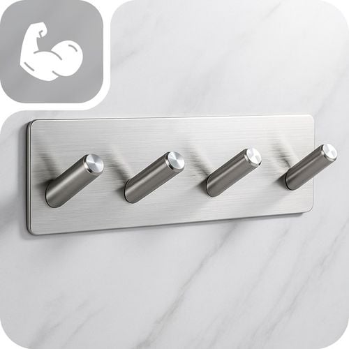 WIESZAK HACZYK SAMOPRZYLEPNY NA RĘCZNIK DO ŁAZIENKI KUCHNI SREBRNY LOFT na Arena.pl