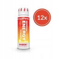 12x ALLNUTRITION Energy Shock Shot 80ml POBUDZENIE KOFEINA przedtreningówka