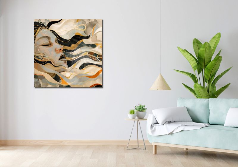 Obraz 90x90cm Głębia zdjęcie 2