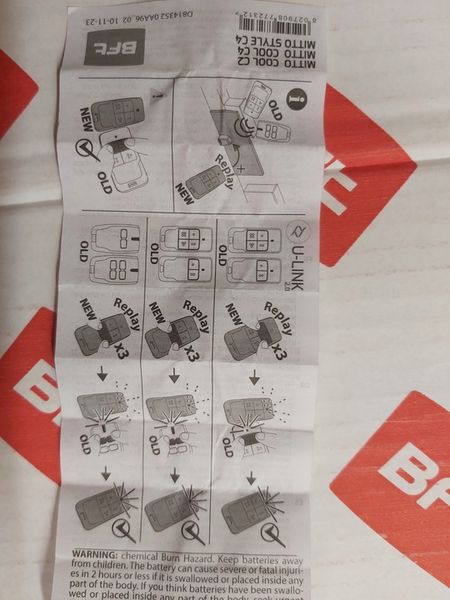 Pilot Bft mitto B2 ORYGINALNY Nowa wersja - BFT Mitto COOL C2 zdjęcie 5