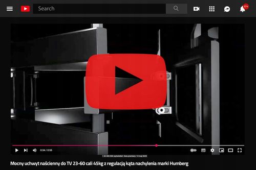 UCHWYT ŚCIENNY DO TELEWIZORA TV 23-60 cali wieszak obrotowy MEGA MOCNY na Arena.pl