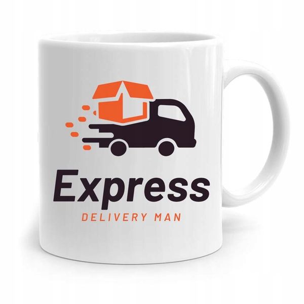 Kubek Prezent Dla Kuriera Express Delivery Man Z Nadrukiem Ze Zdjęciem zdjęcie 1