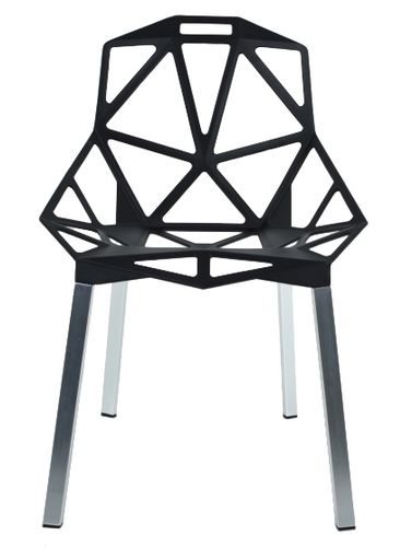 Krzesło SPLIT czarne - aluminium na Arena.pl