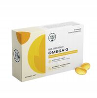 Aura Care Omega-3 EPA+DHA 40% + Wit E i C - Serce, Mózg, Wzrok,60 kapsułek