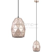 LAMPA wisząca HARLEY MDM-3480/1 GD Italux geometryczna OPRAWA metalowa zwis szampański